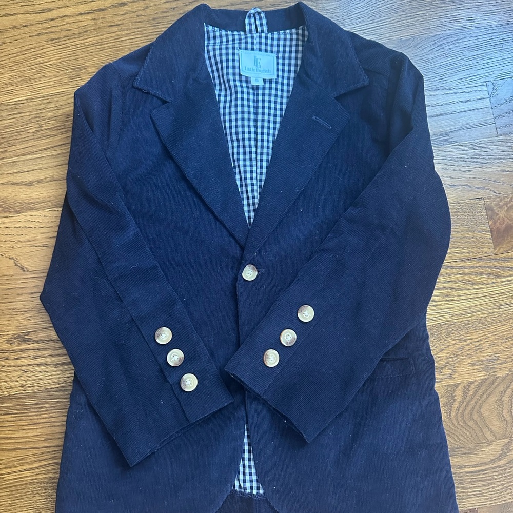 Little English Navy Blazer with Gold Buttons
